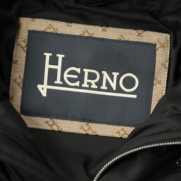 HERNO ヘルノ コート ダウン ミドル丈 フーデット 撥水 ファー